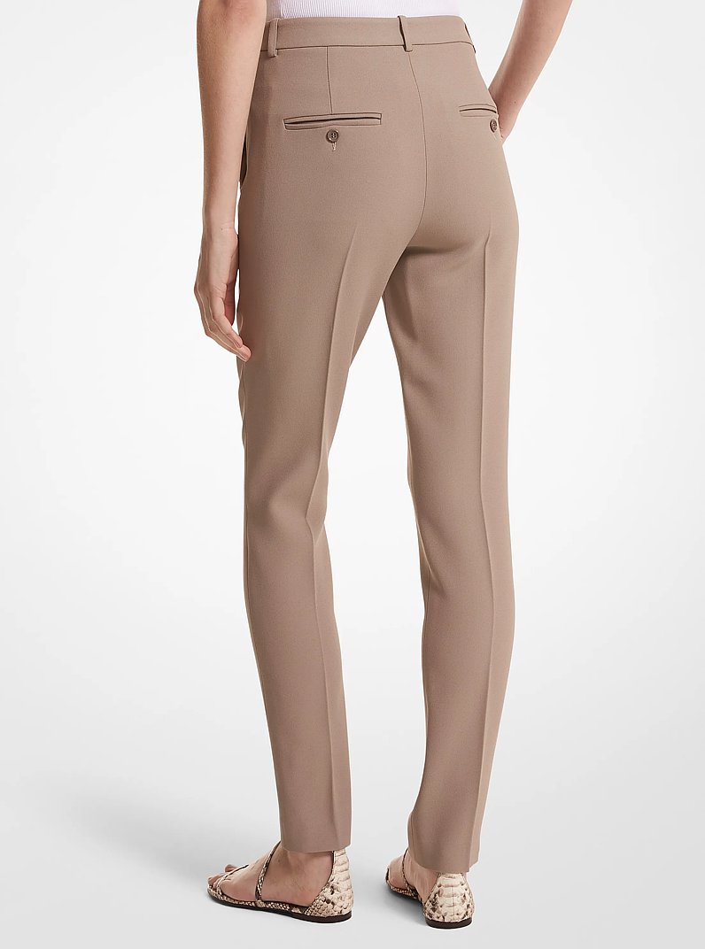 Pantalone Samantha in doppio cr&ecirc;pe sabl&eacute; in TALPA | Michael Kors