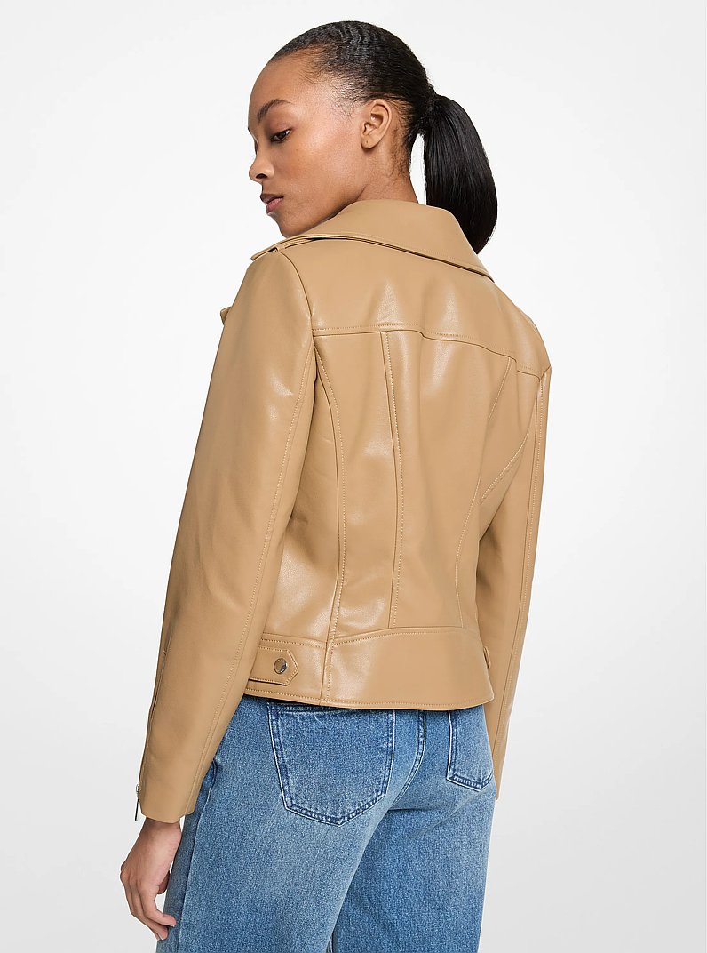 Moto Jacket in DARK CAMEL | Michael Kors