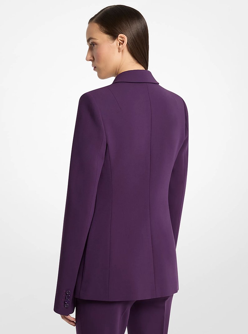 Blazer Tyler de crep&eacute; de lana el&aacute;stica in AMATISTA | Michael Kors