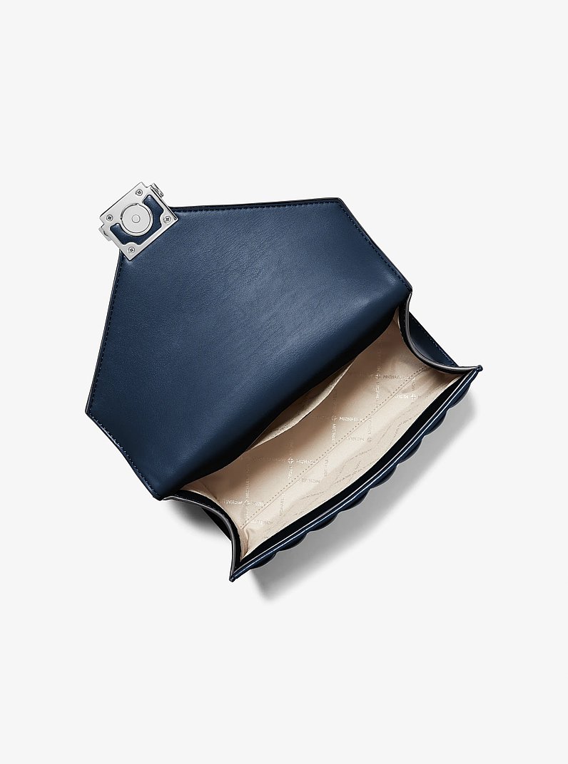 Sac &agrave; &eacute;paule Whitney matelass&eacute; de taille moyenne in BLEU MARINE | Michael Kors