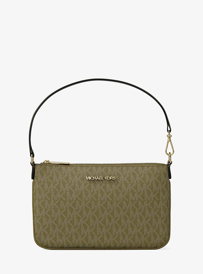 Jet Set Small Signature Logo Convertible Wristlet in OREGANO | Michael Kors