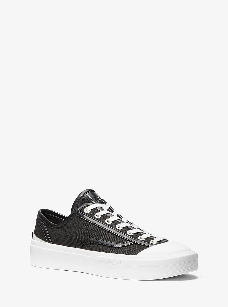 Jude Linen Blend Sneaker in BLACK | Michael Kors