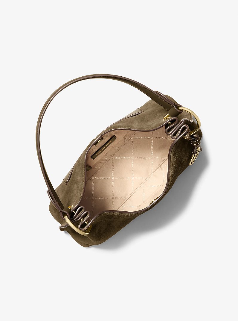 Joan Medium Suede Shoulder Bag