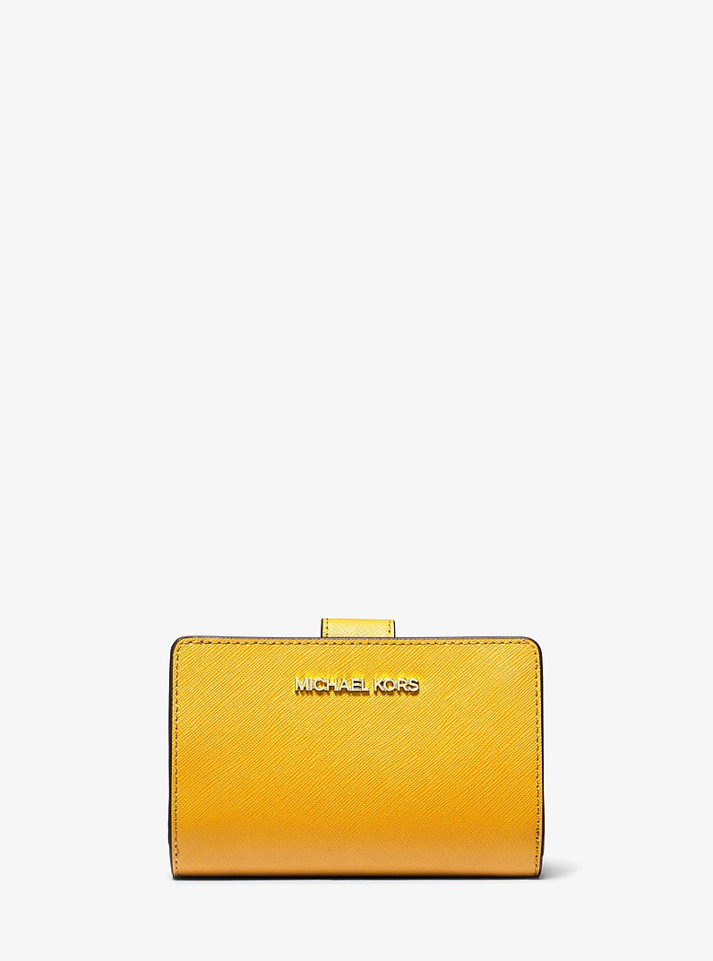 Medium Saffiano Leather Wallet in JASMINE YLLW | Michael Kors