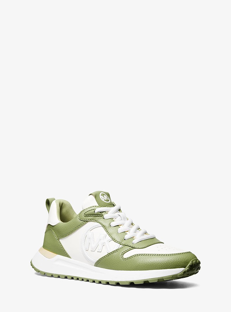 Dev Two-Tone Trainer in LIGHT SAGE | Michael Kors
