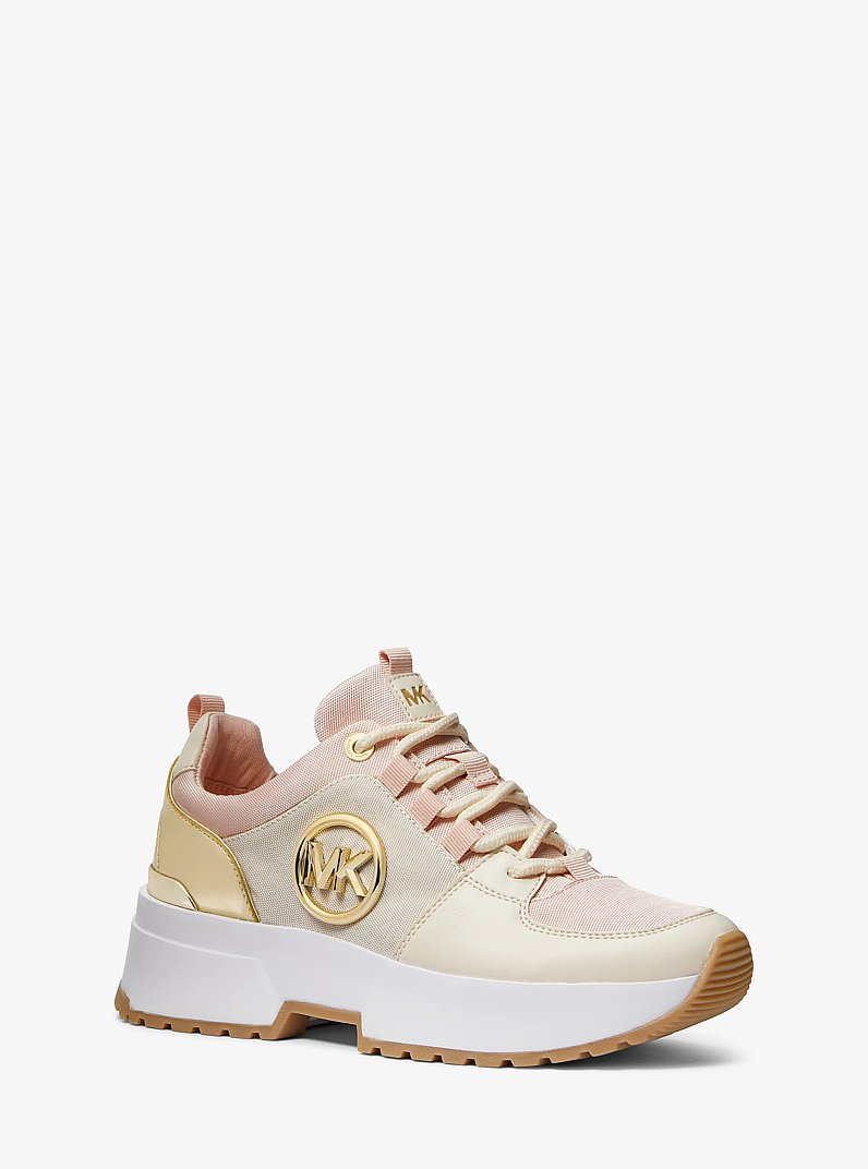Cosmo Canvas Trainer in PWD BLSH MLT | Michael Kors