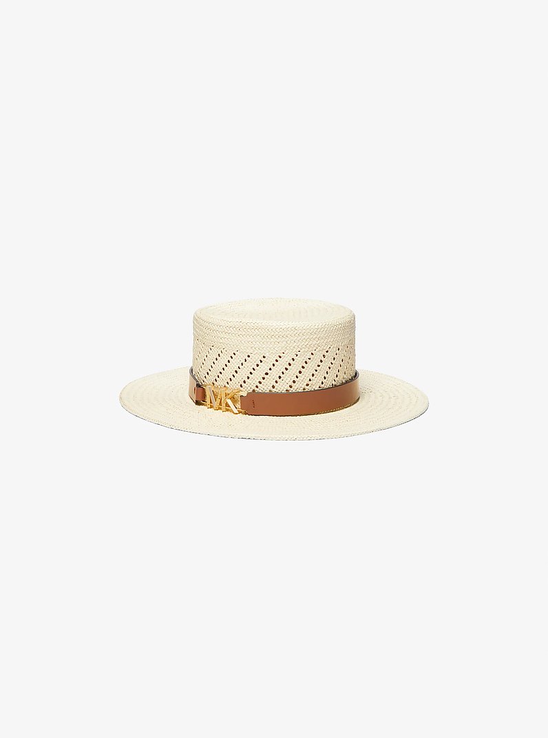 Straw Hat in NATURAL/LUGGAGE | Michael Kors