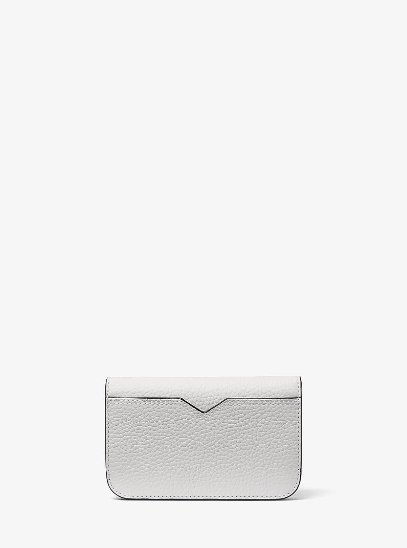 Hudson Pebbled Leather Billfold Wallet in BRIGHT WHT | Michael Kors