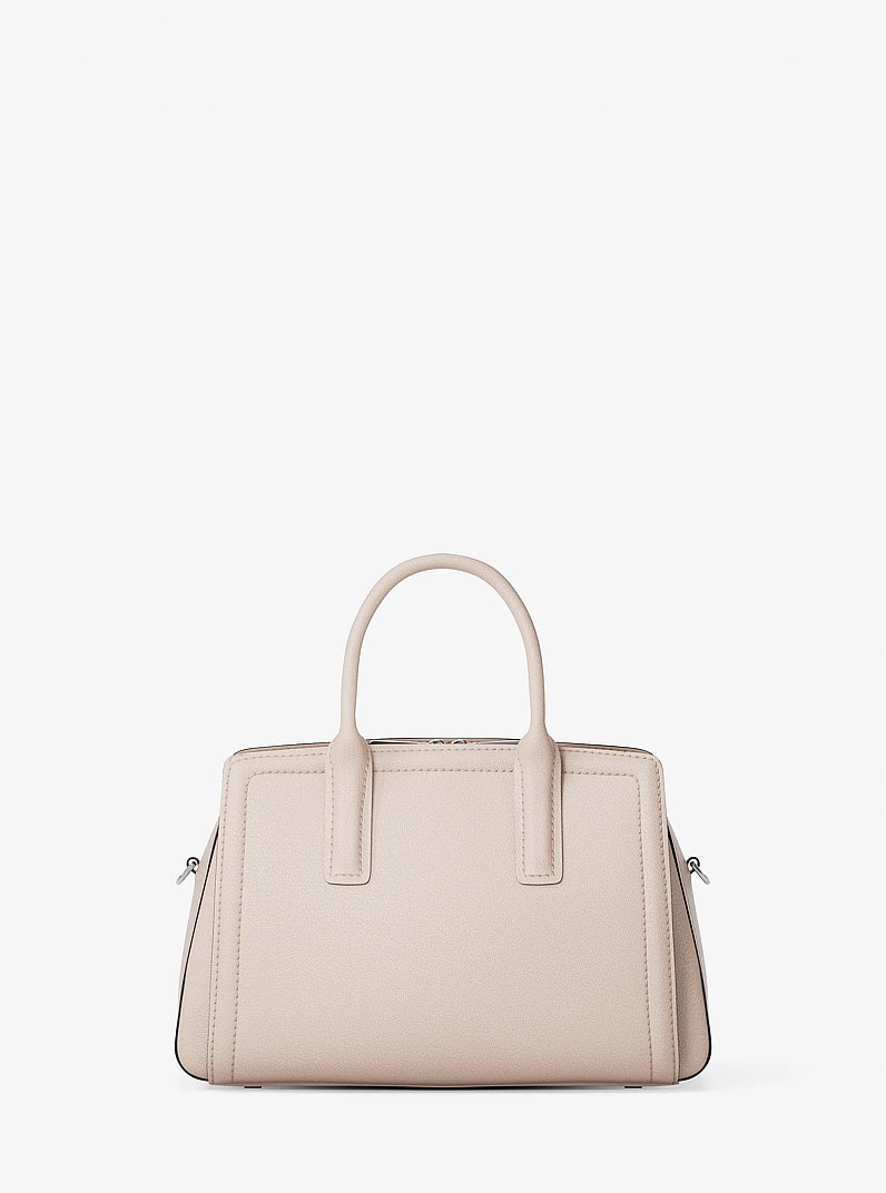 Laila Small Pebbled Leather Satchel in SOFT PINK | Michael Kors