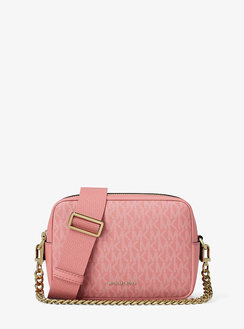 Bandolera Bryant para c&aacute;mara mediana con logotipo exclusivo in PRIMROSE | Michael Kors