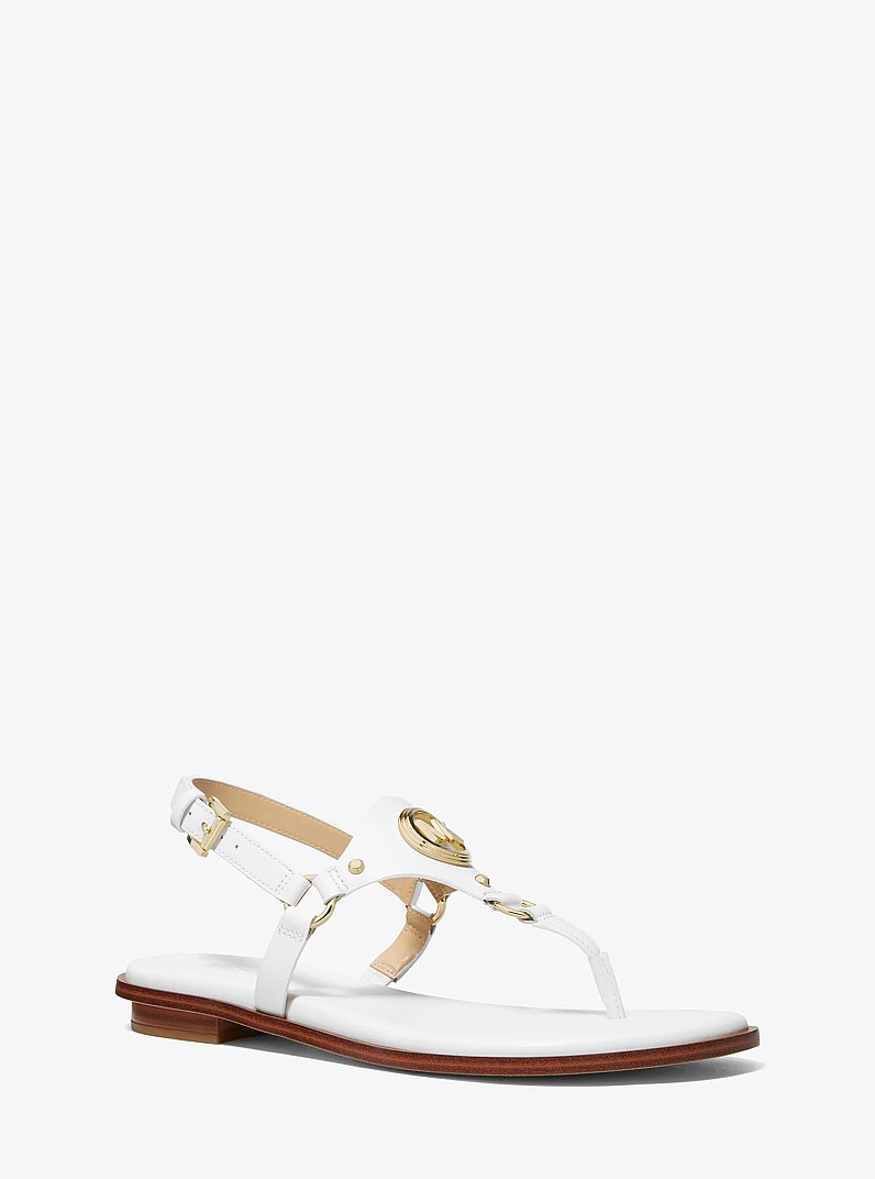 Sandalia Casey de cuero in BLANCO INTENSO | Michael Kors
