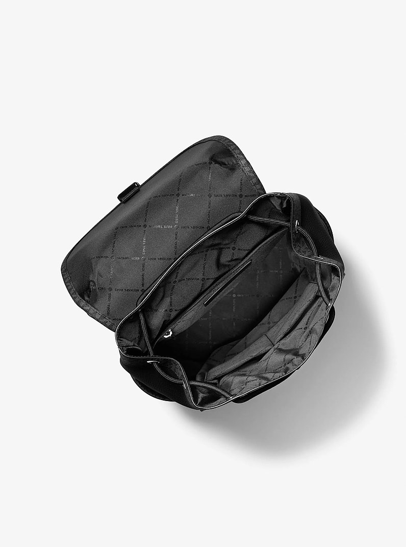 Mochila Hudson de piel con logotipo exclusivo in NEGRO | Michael Kors