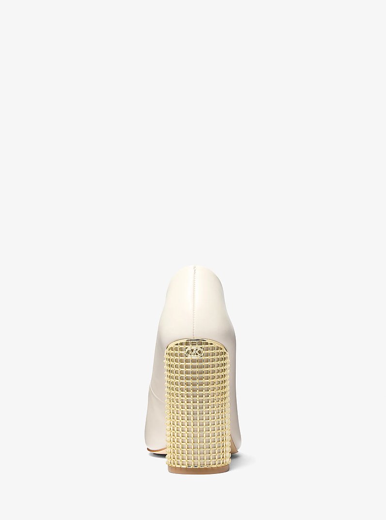 Maxine Leather Pump in LT CREAM | Michael Kors