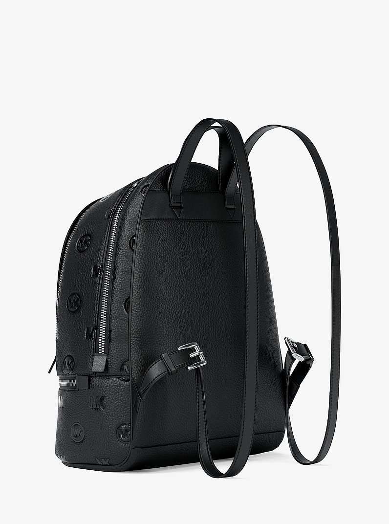 Sac &agrave; dos Rhea de taille moyenne &agrave; logo grav&eacute; in NOIR | Michael Kors
