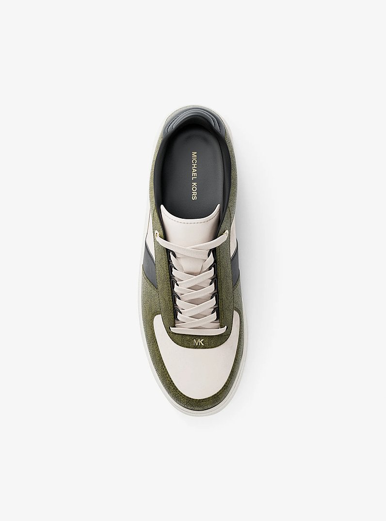 Brady Mixed-Media Sneaker in LT CRM MULTI | Michael Kors