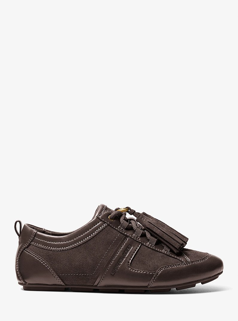 Sneaker Keely aus Wildleder mit Quasten in SCHOKOLADE | Michael Kors