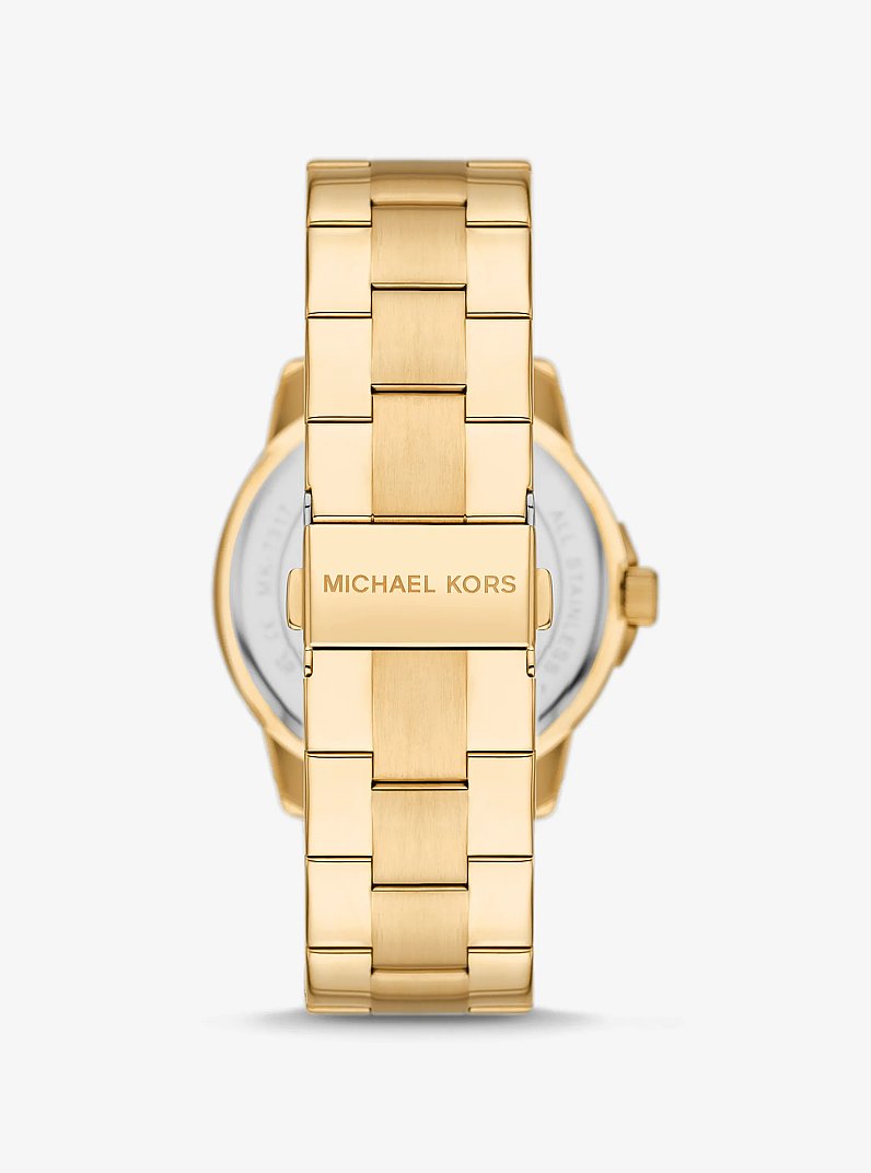 Montre surdimensionn&eacute;e Brynn de ton or in OR | Michael Kors