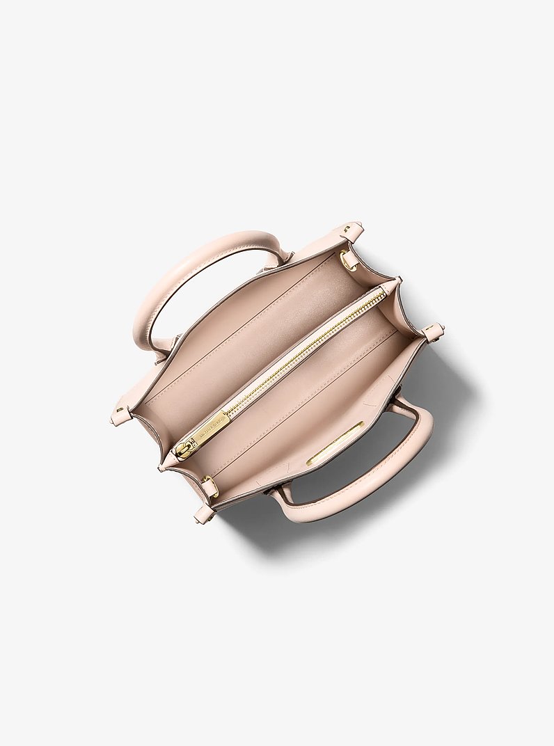 Borsa a mano Maple piccola in pelle Saffiano in ROSA TENUE | Michael Kors