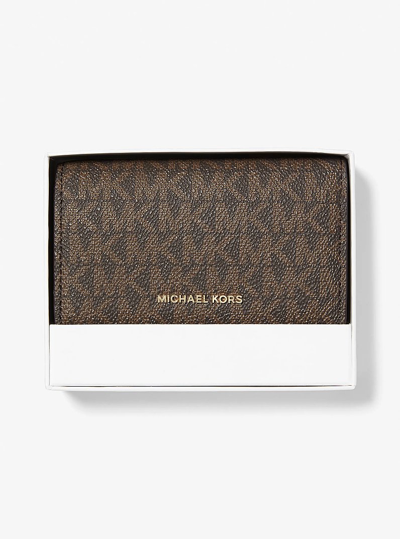 Billetera Bryant mediana con logotipo in MARR&Oacute;N/BELLOTA | Michael Kors
