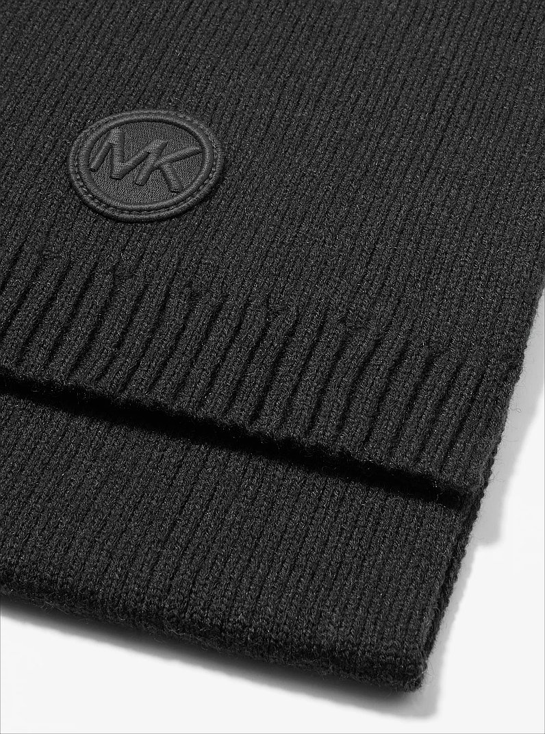 Knit Scarf in BLACK | Michael Kors