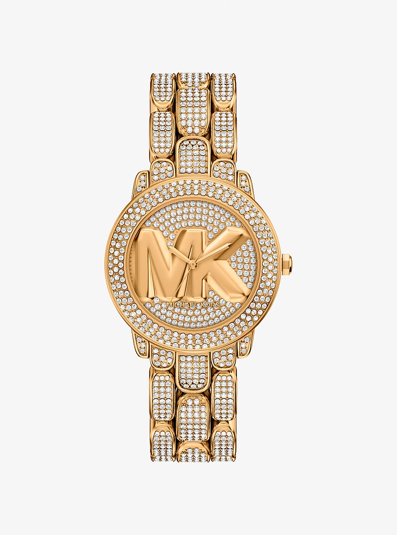 Orologio Phoebe in tonalit&agrave; oro con pav&eacute; in ORO | Michael Kors