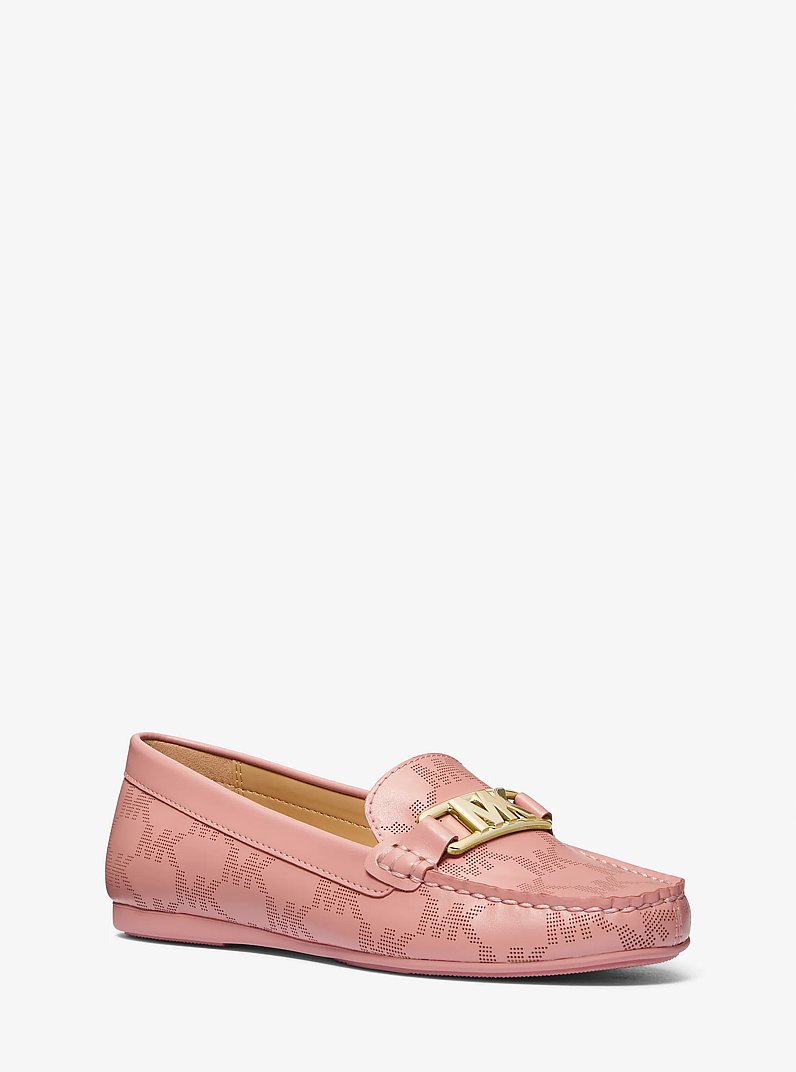 Camila Logo Perforated Moccasin in PRIMROSE | Michael Kors