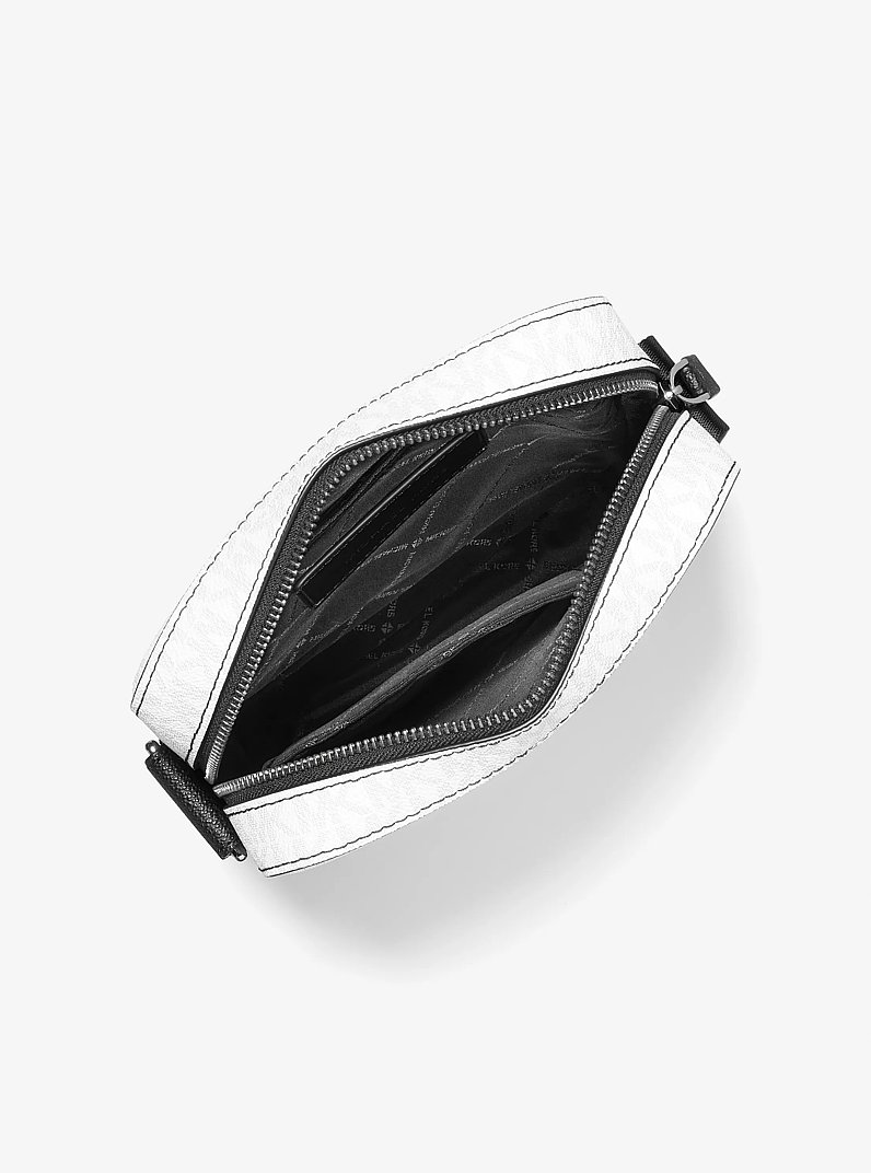 Cooper Signature Logo Flight Bag in BRIGHT WHT | Michael Kors