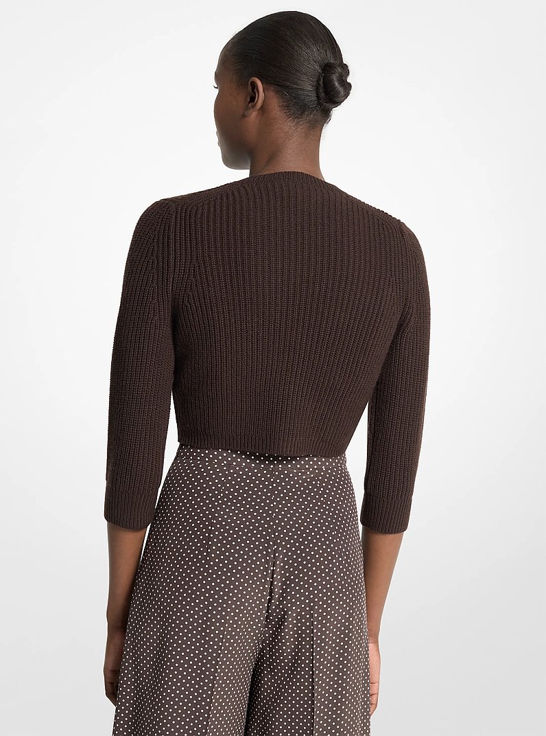 Bolero de cachemira in CHOCOLATE | Michael Kors