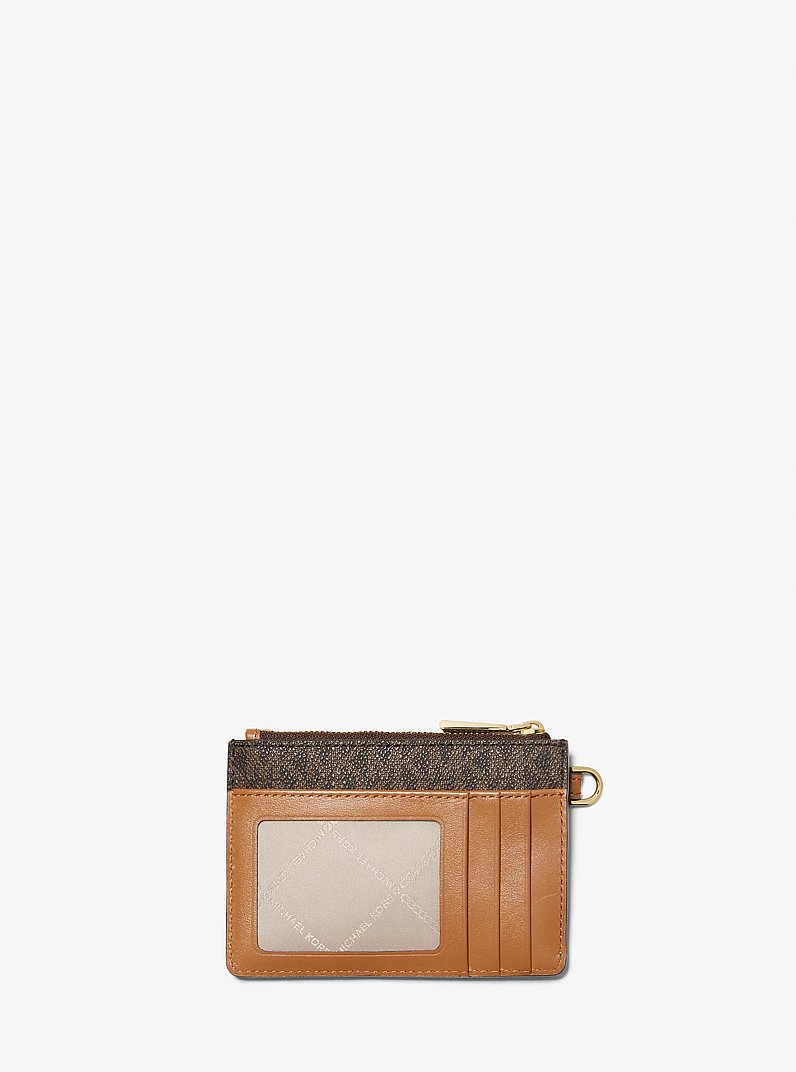 Small Logo Coin Wristlet in BROWN | Michael Kors