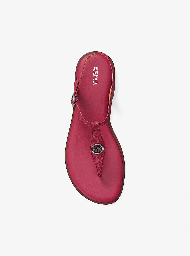 Mallory Signature Logo T-Strap Sandal