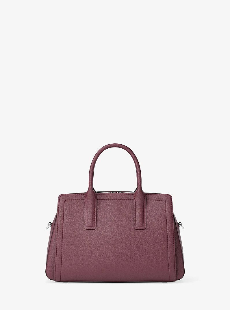 Laila Small Leather Satchel in OXBLOOD | Michael Kors