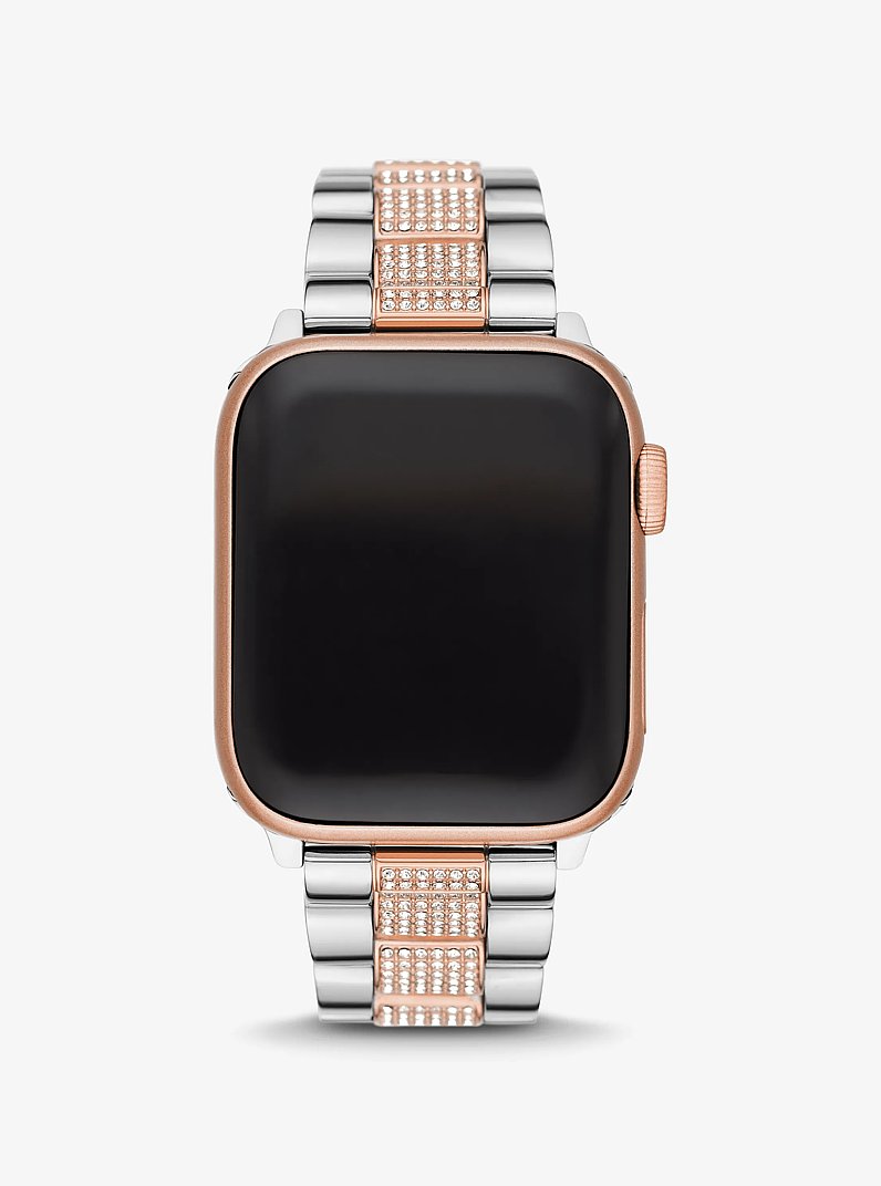 Bracelet bicolore serti pav&eacute; pour Apple Watch&reg; in DEUX TONS | Michael Kors