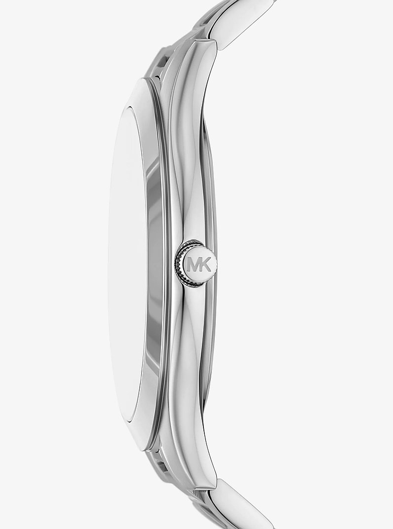 Oversized Aspyn Silver-Tone Watch in SKY BLUE | Michael Kors
