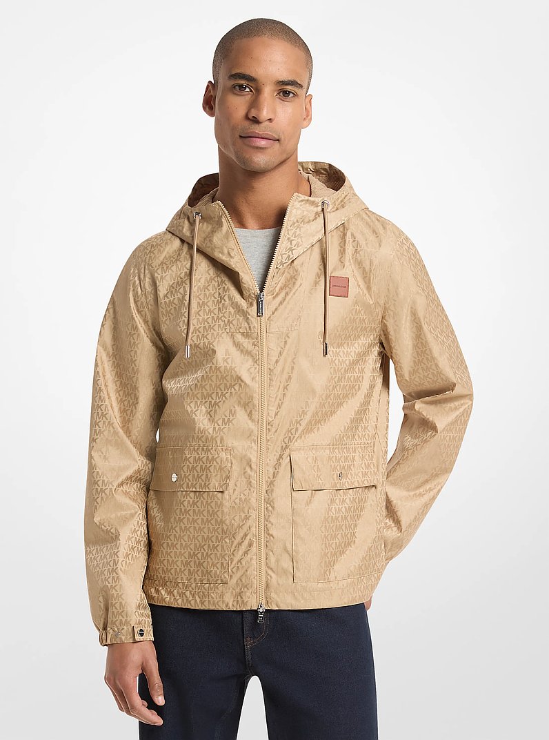 Anorak cir&eacute; &agrave; logo in POIL DE CHAMEAU | Michael Kors