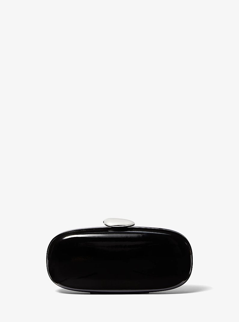 Tina Small Patent Leather Minaudi&egrave;re in BLACK | Michael Kors