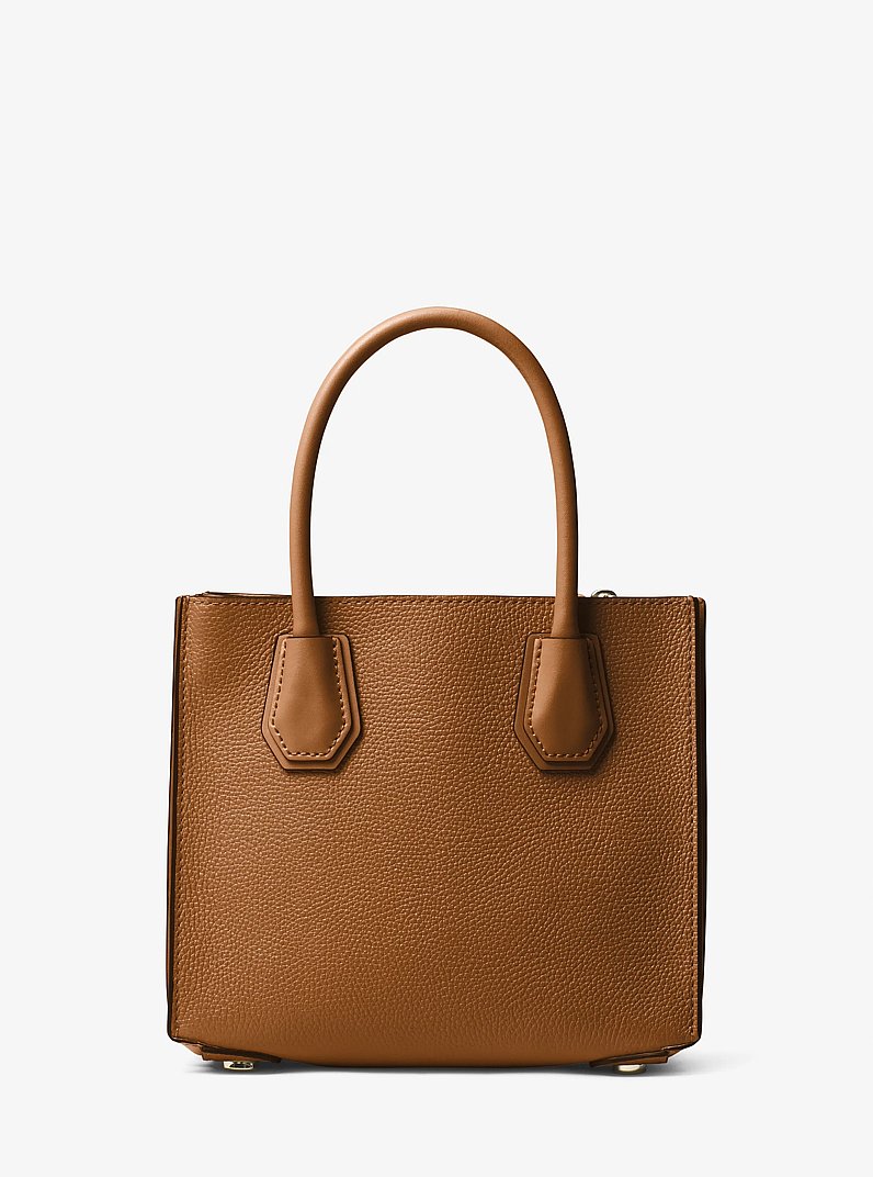 Mercer Medium Pebbled Leather Crossbody Bag in LUGGAGE | Michael Kors