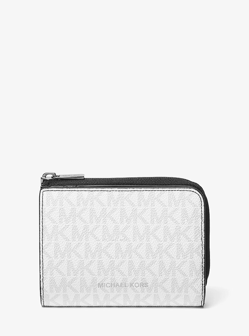 Portefeuille folio Cooper &agrave; logo Signature in BLANC &Eacute;CLATANT | Michael Kors