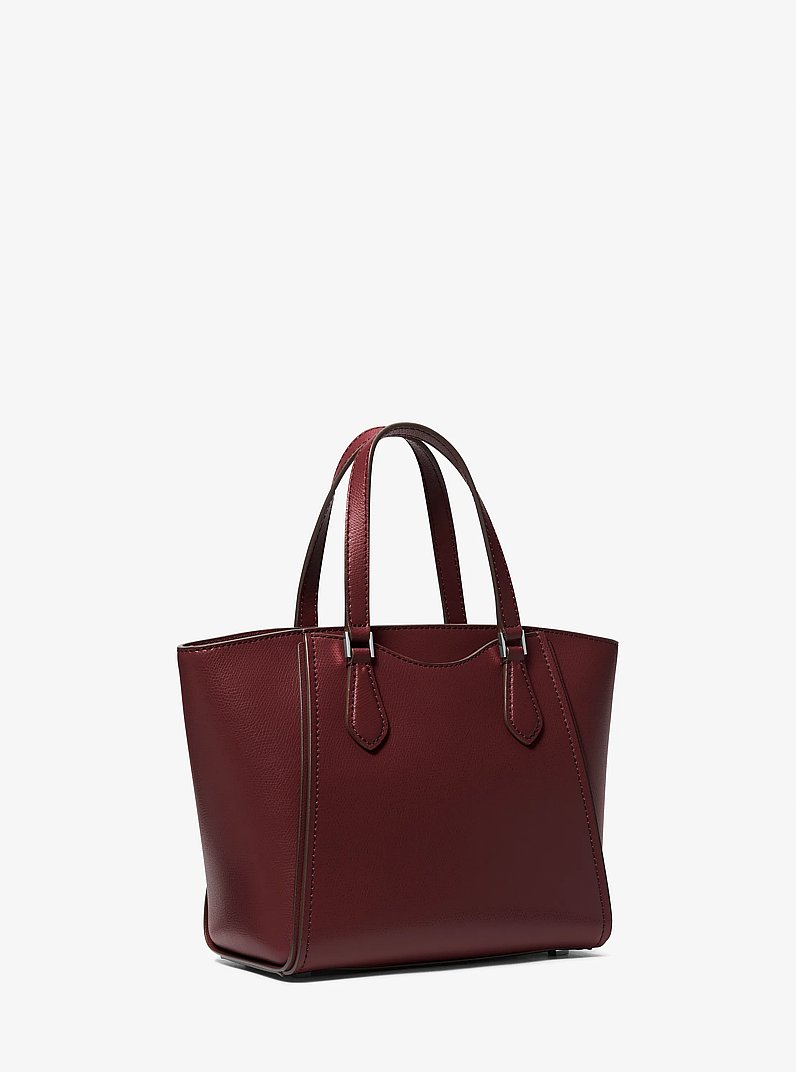 Bolsa cruzada Taryn peque&ntilde;a de cuero transformable in GUINDA | Michael Kors