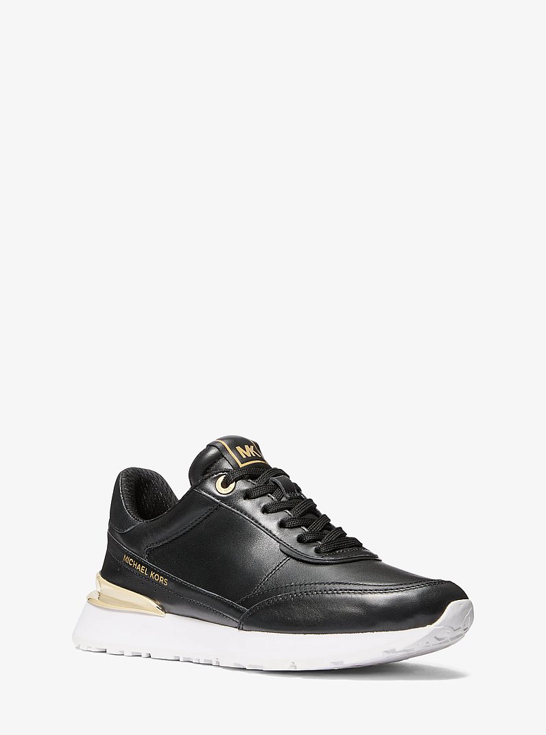 Nova Leather Trainer in BLACK | Michael Kors