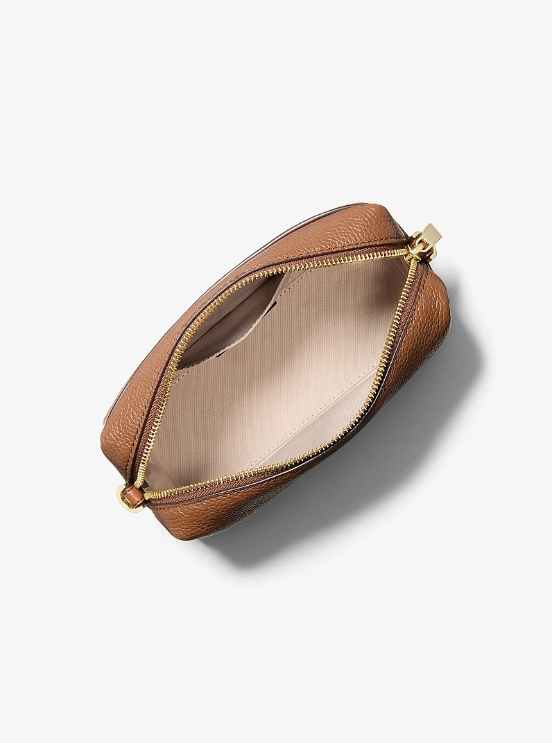 Bryant Small Pebbled Leather Crossbody Bag in LUGGAGE | Michael Kors