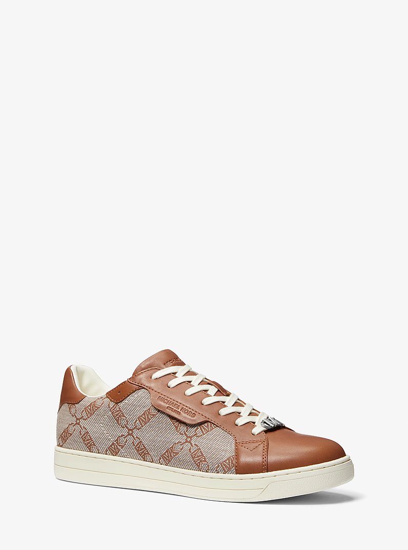 Keating Empire Logo Jacquard And Leather Sneaker
