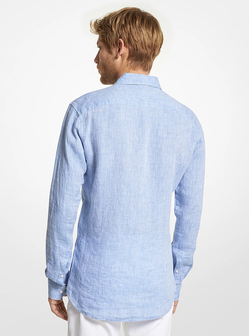 Slim-fit-Hemd aus Leinen in CHAMBRAY | Michael Kors