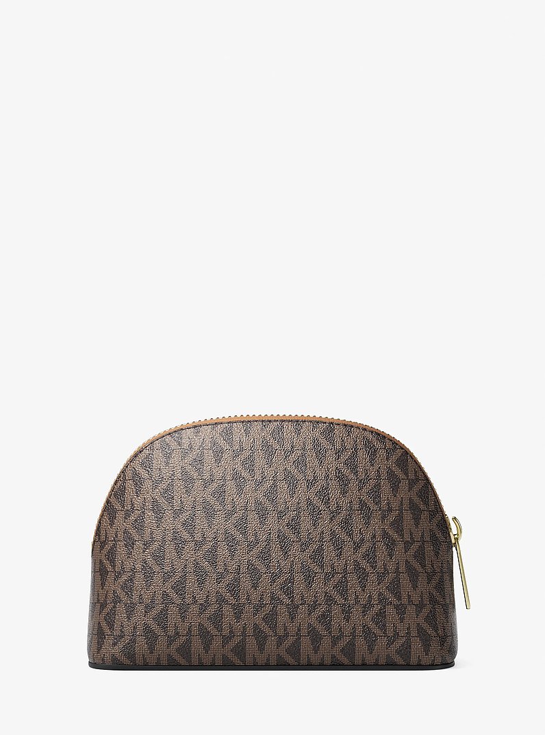 Trousse de toilette Jet Set de taille moyenne &agrave; logo Signature in BRUN | Michael Kors
