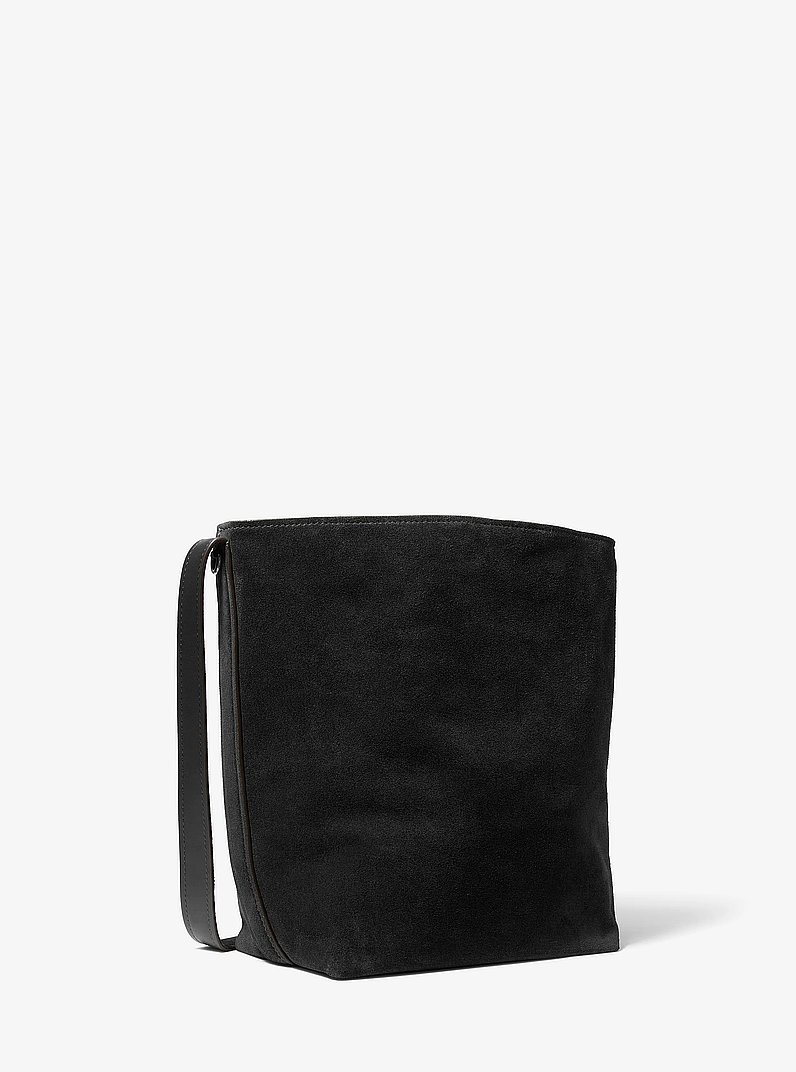 Bombonera Nolita grande de ante in NEGRO | Michael Kors
