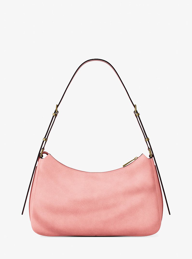 Borsa a spalla convertibile Nolita media in nabuk in ROSA PRIMULA | Michael Kors
