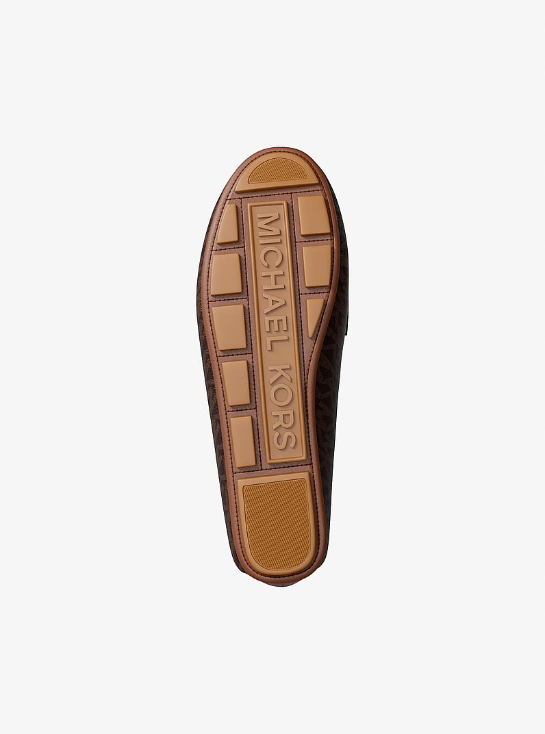 Mokassin Zoe mit Signature-Logomuster in BRAUN | Michael Kors