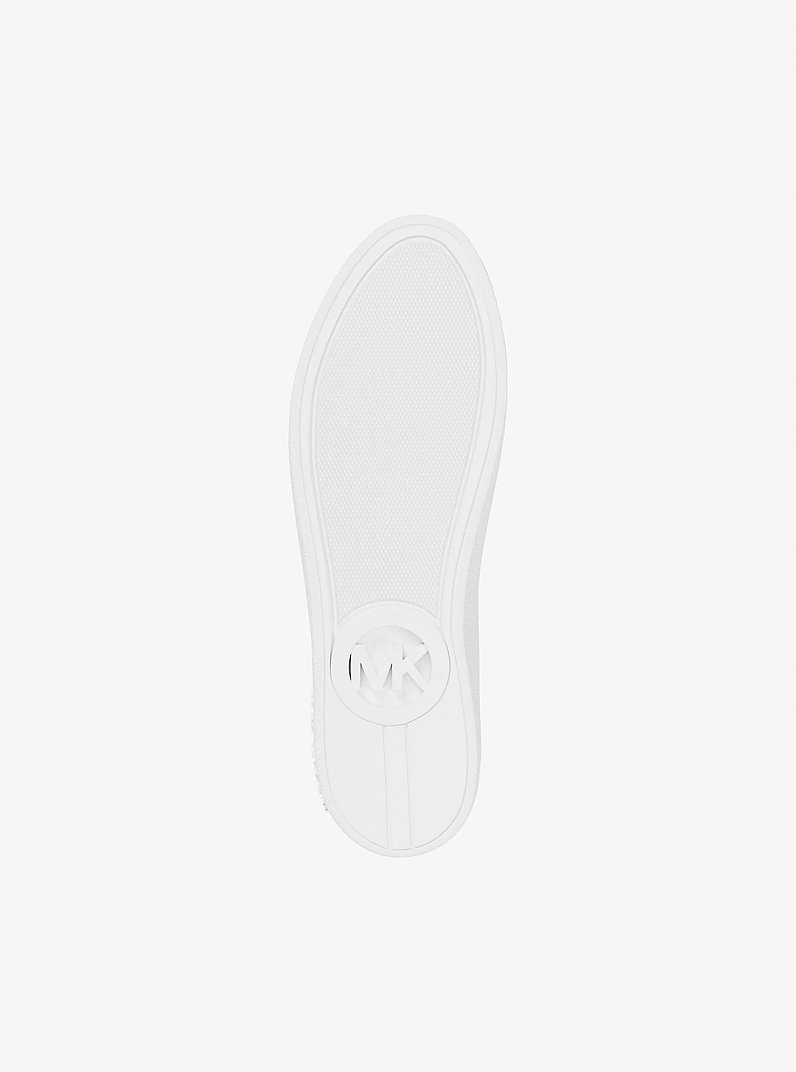 Keaton Perforated Slip On Sneaker in LT CREAM | Michael Kors