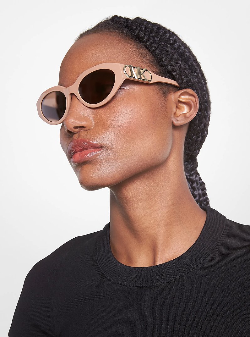 Empire Oval Sunglasses in CAMEL | Michael Kors