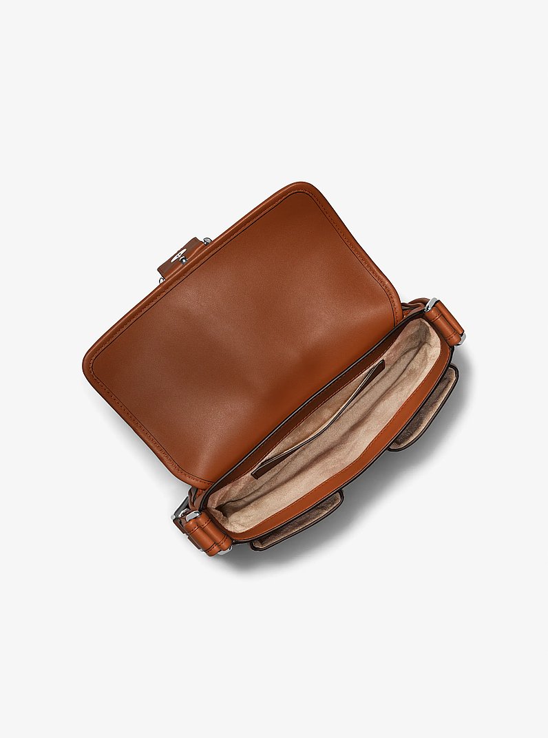 Colby Medium Leather Shoulder Bag in LUGGAGE | Michael Kors