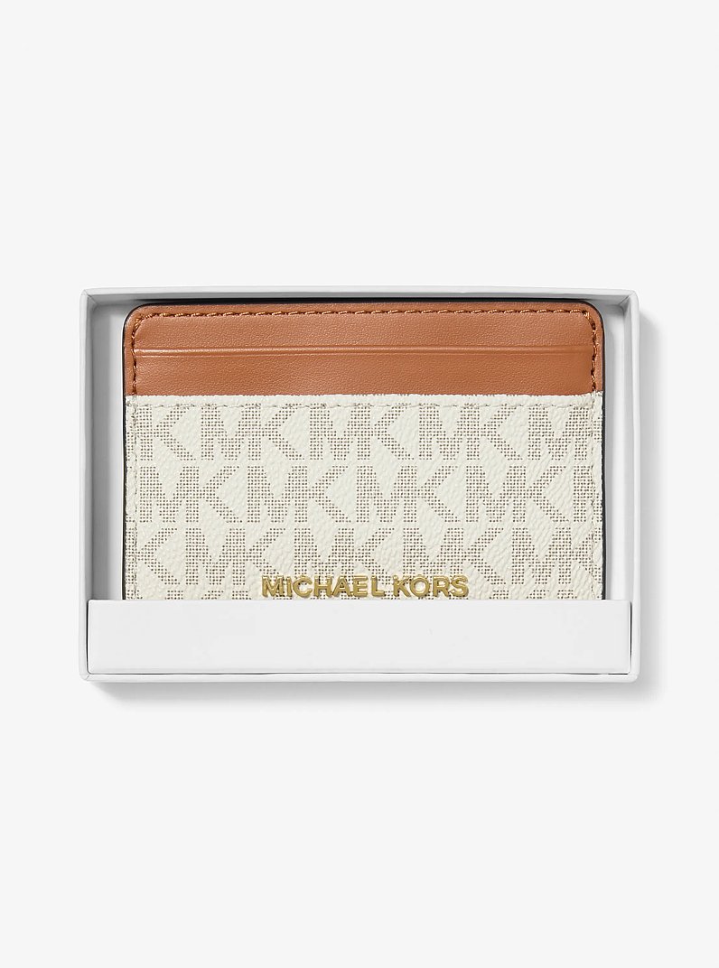 Kartenetui mit Logo in VANILLE | Michael Kors